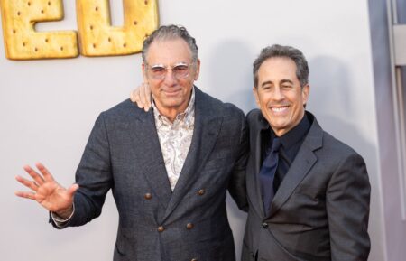 Michael Richards and Jerry Seinfeld attend the Los Angeles Premiere of Netflix's 