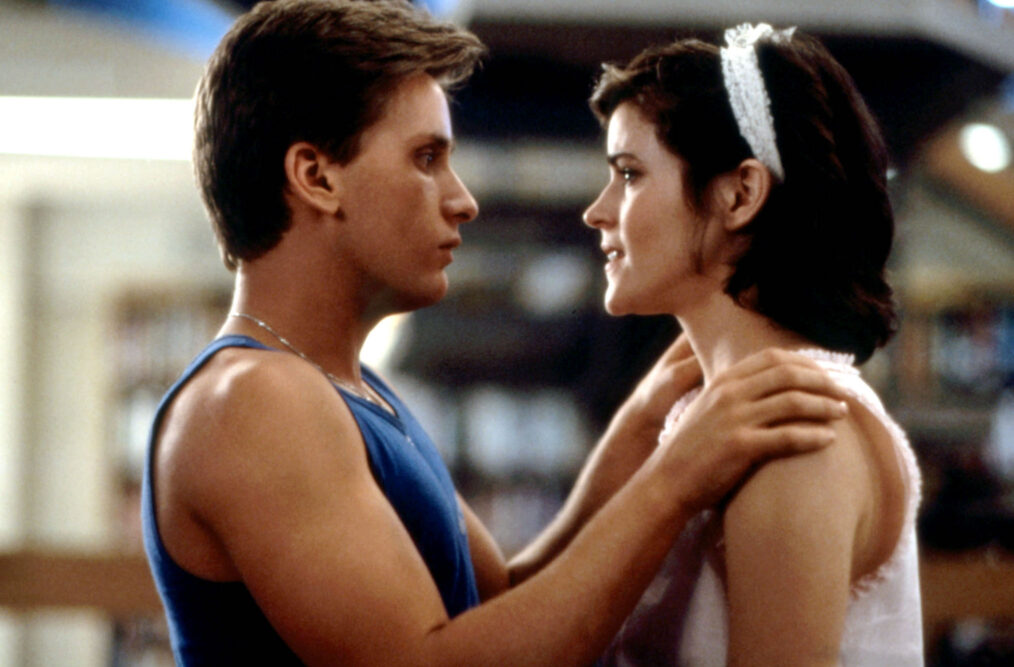 Emilio Estevez and Ally Sheedy in 'The Breakfast Club'