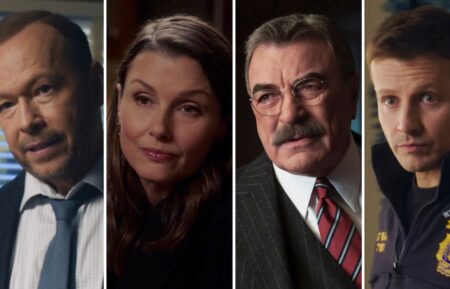 Donnie Wahlberg, Bridget Moynahan, Tom Selleck, and Will Estes in 'Blue Bloods'