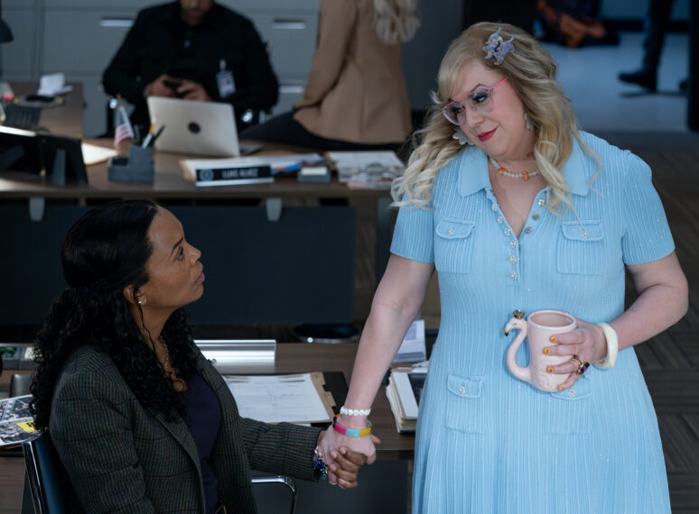 Aisha Tyler as Dr. Tara Lewis and Kirsten Vangsness as Penelope Garcia in 'Criminal Minds: Evolution' Season 17 Episode 2 "Contagion"