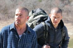 Dominic Purcell and Wentworth Miller in Prison Break