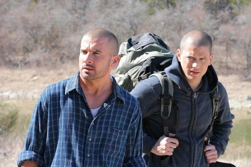 Dominic Purcell and Wentworth Miller in Prison Break