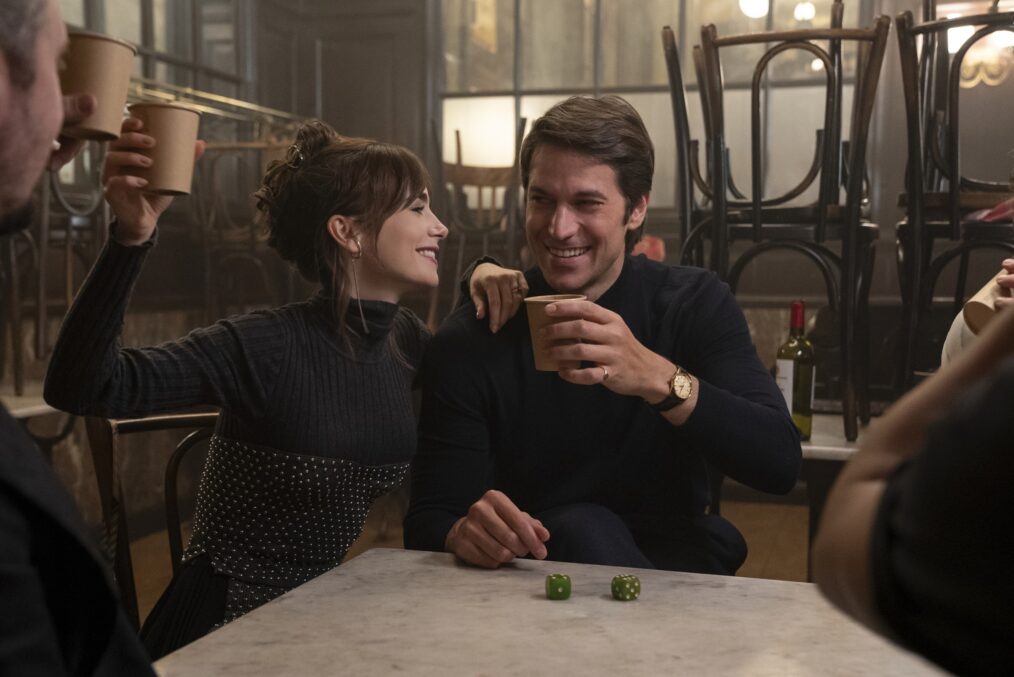 Lily Collins and Lucas Bravo in 'Emily in Paris' Season 4