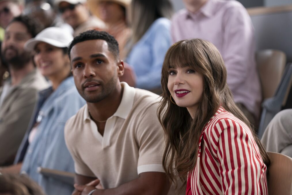 Lucien Laviscount and Lily Collins in 'Emily in Paris' Season 4