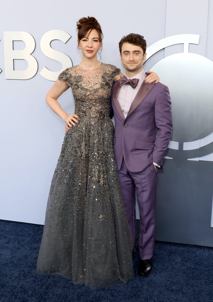 Erin Darke and Daniel Radcliffe attend the 77th Annual Tony Awards at David H. Koch Theater at Lincoln Center on June 16, 2024 in New York City.