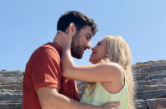 Rafael Kariotakis and Danielle C. Ryan in 'A Greek Recipe for Romance'