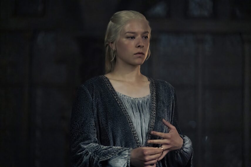 Emma D'Arcy als Rhaenyra Targaryen in „House of the Dragon“, Staffel 2, Folge 2
