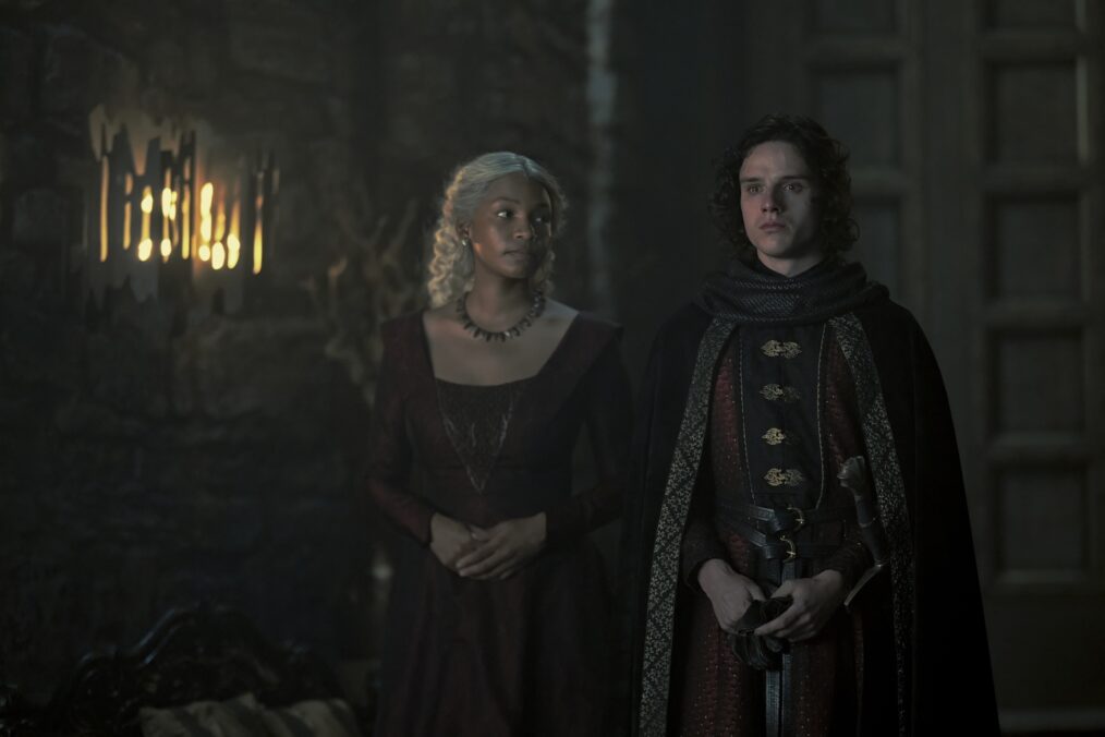 Bethany Antonia and Harry Collett in 'House of the Dragon' Season 2