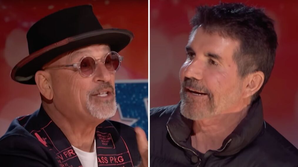 Howie Mandel and Simon Cowell on AGT