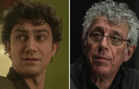 Luke Brandon Field and Eric Bogosian and young and older Daniel Molloy in 'Interview With the Vampire' Season 2 Episode 5 - 'Don't Be Afraid, Just Start the Tape'