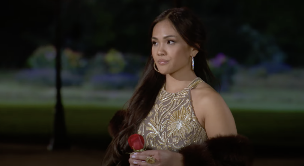 Jenn Tran at a rose ceremony during 'The Bachelorette' Season 21