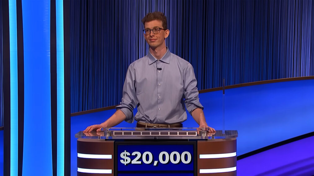 Drew Basile on 'Jeopardy!' in the episode airing on June 21, 2024