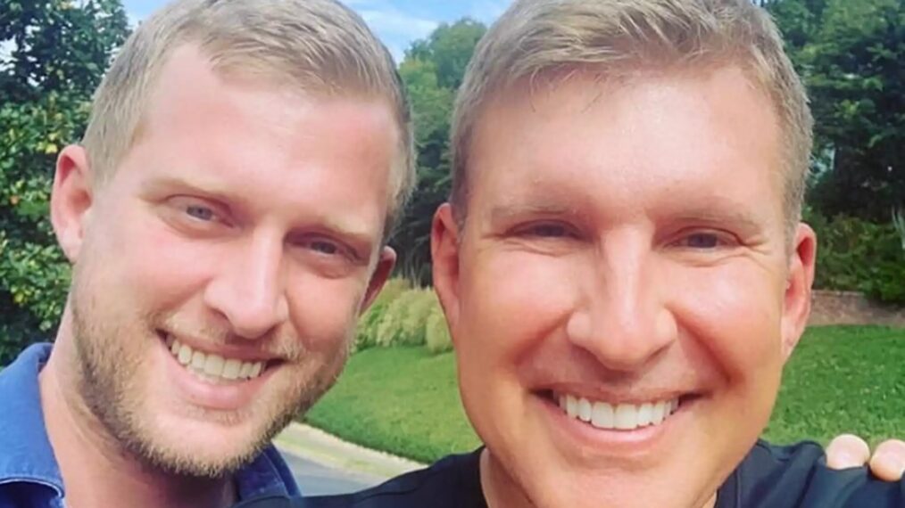 Kyle Chrisley with his dad Todd Chrisley