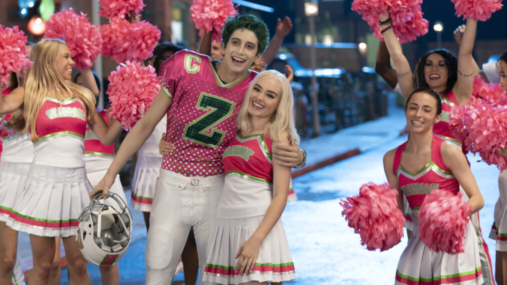 Milo Manheim and Meg Donnelly in 'Zombies 3'
