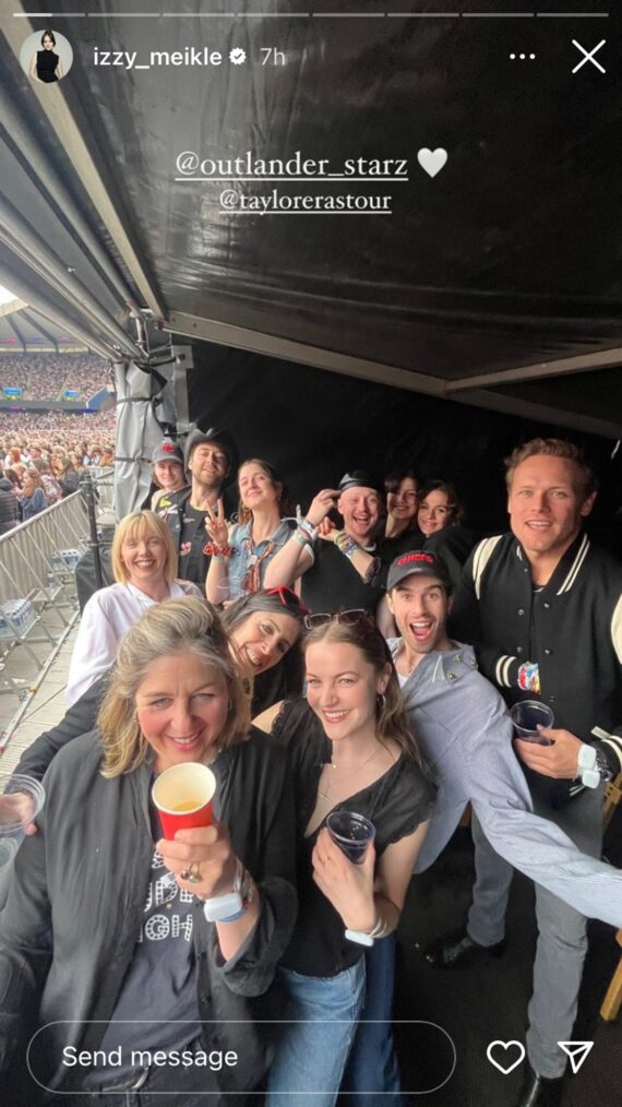 'Outlander's cast and crew at Taylor Swift's Eras Tour