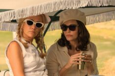 Leslie Bibb with Kristen Wiig in 'Palm Royale'