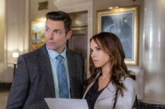 Lacey Chabert and Brennan Elliott in 'Crossword Mysteries: A Puzzle to Die For'