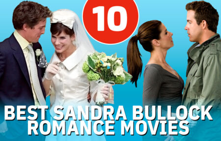 Hugh Grant and Sandra Bullock in 'Two Weeks Notice'; Sandra Bullock and Ryan Reynolds in 'The Proposal'