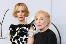 Sarah Paulson and Holland Taylor attend the 77th Annual Tony Awards at David H. Koch Theater at Lincoln Center on June 16, 2024 in New York City.