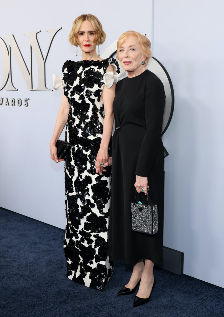 Sarah Paulson and Holland Taylor attend the 77th Annual Tony Awards at David H. Koch Theater at Lincoln Center on June 16, 2024 in New York City.