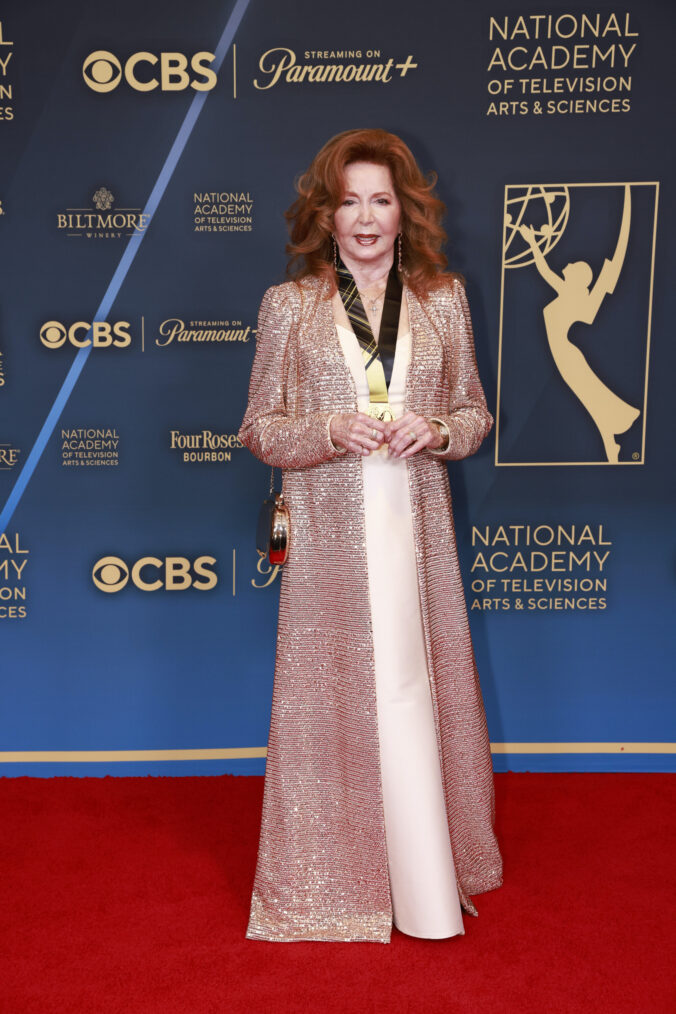 Suzanne Rogers on the red carpet at 51st Annual Daytime Emmys