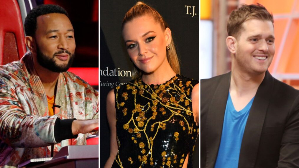 John Legend, Kelsea Ballerini, and Michael Buble for 'The Voice' Season 27