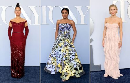 Alicia Keys, Ariana DeBose, and Julianne Hough on the Tony Awards red carpet on June 16, 2024