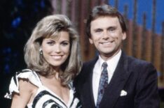 Vanna White and Pat Sajak on 'Wheel of Fortune' in the 1980s