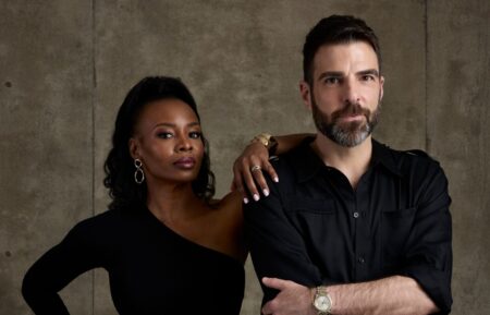 Tamberla Perry and Zachary Quinto of Brilliant Minds