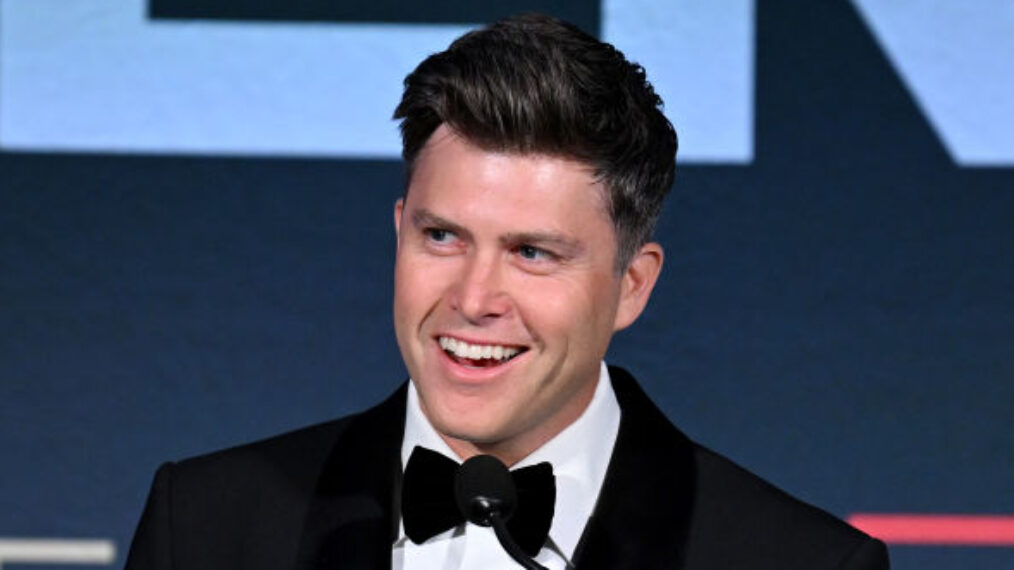 Colin Jost hosts the 2023 PEN America Literary Gala at American Museum of Natural History on May 18, 2023 in New York City