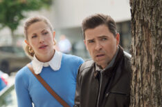 Pascale Hutton and Kavan Smith in Hallmarks Nelly Knoes Mysteries: A Fatal Engagement