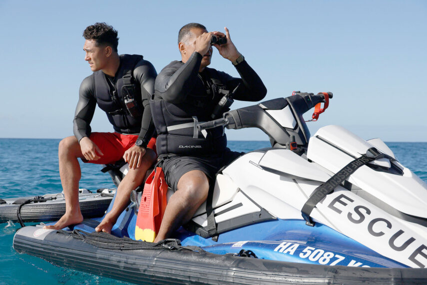 Rescue: Hi-Surf - Kekoa Kekumano and Robbie Magasiva.