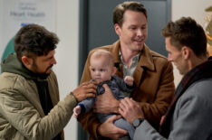 Tyler Hynes, Andrew Walker, and Paul Campbell in 'Three Wise Men and a Baby'