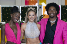 Serena Page, Ariana Madix, Kordell Beckham during the 'Love Island USA' Season 6 finale