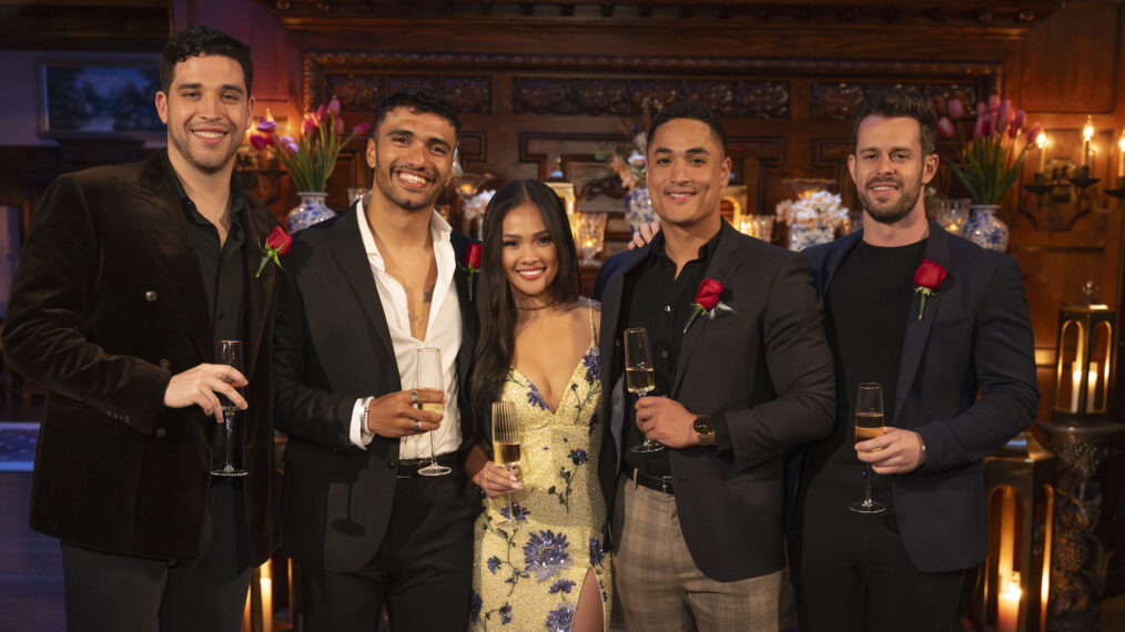 Devin, Jonathon, Jenn Tran, Marcus, and Jeremy on 'The Bachelorette'