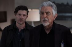 Zach Gilford as Elias Voit and Joe Mantegna as David Rossi in 'Criminal Minds: Evolution' Season 17 Finale 'Save the Children'