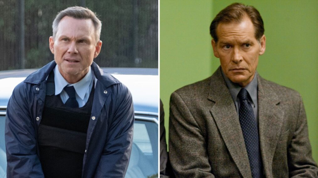 Christian Slater as Harry Morgan in 'Dexter: Original Sin' and James Remar as Harry Morgan in 'Dexter'