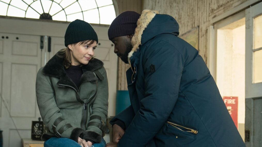 Katja Herbers as Kristen Bouchard and Mike Colter as David Acosta in 'Evil' Season 4 Episode 3 