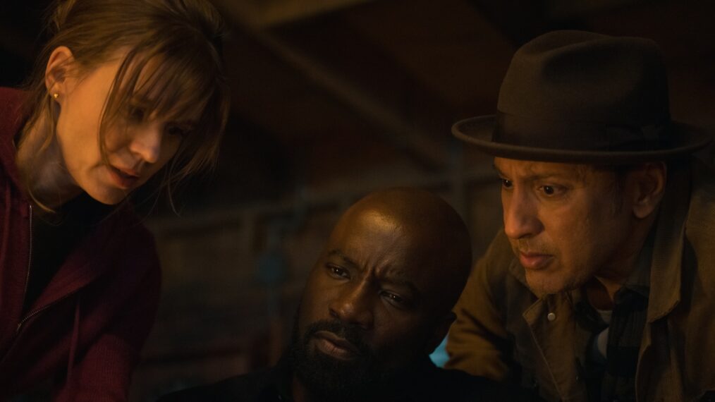 Katja Herbers as Kristen Bouchard, Mike Colter as David Acosta and Aasif Mandvi as Ben Shakir in 'Evil' Season 4 Episode 10 