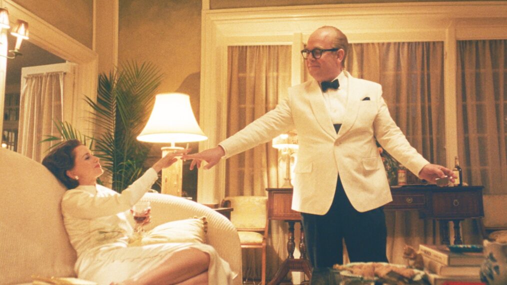 Naomi Watts and Tom Hollander in 'Feud: Capote vs. the Swans'