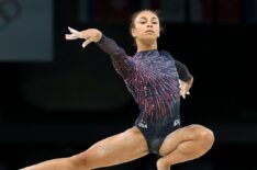 Hezly Rivera of Team United States practices on the balance beam during a Gymnastics training session in the Bercy Arena ahead of the Paris 2024 Olympic Games