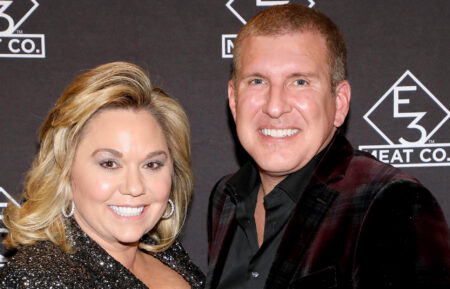 Julie Chrisley and Todd Chrisley attend the grand opening of E3 Chophouse Nashville