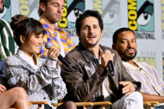 Karen Fukuhara, Tomer Capone and Laz Alonso at the 'Let's Hear It for Prime Video's The Boys' Panel 2024 San Diego International Comic-Con