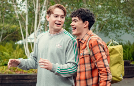 Kit Connor and Joe Locke in 'Heartstopper' Season 3