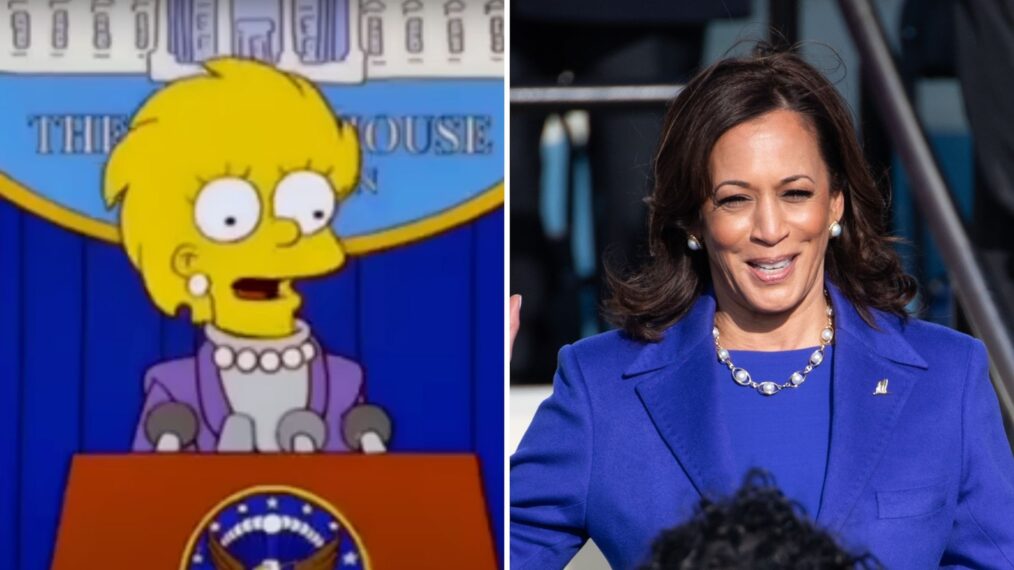 Lisa Simpson and Kamala Harris