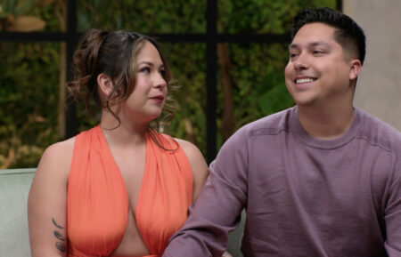 Liz Woods and her boyfriend Jayson Zuniga at the '90 Day Fiance: Happily Ever After?' tell all