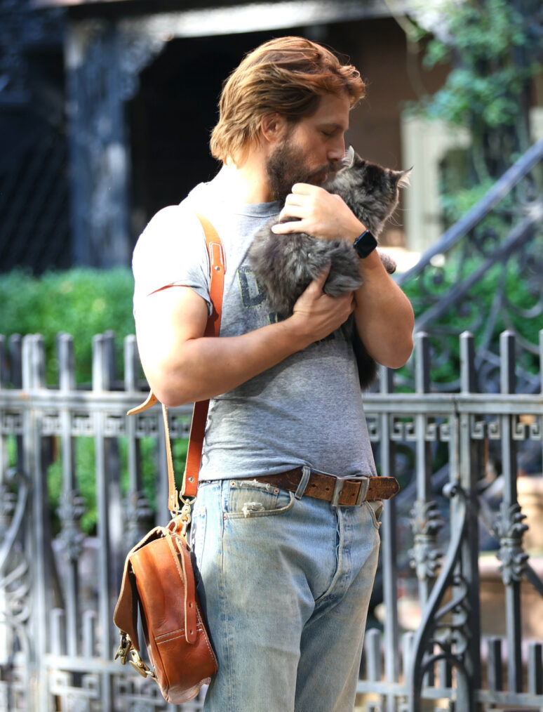 Logan Marshall-Green is seen on the set of 'And Just Like That' on July 02, 2024 in New York City.