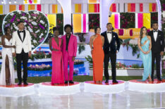 Kendall and Nicole; Serena and Kordell; JaNa and Kenny; Miguel and Leah of 'Love Island USA' Season 6