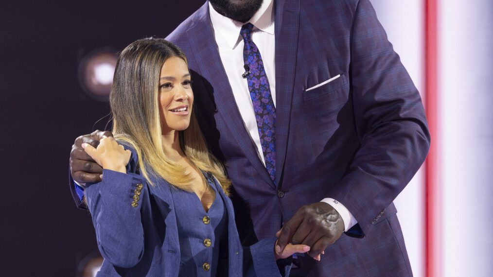 Gina Rodriguez and Shaquille O'Neal in 'Lucky 13'