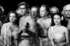 Movita Castaneda, Clark Gable, Franchot Tone, Mamo Clark in 'Mutiny on the Bounty' (1935)